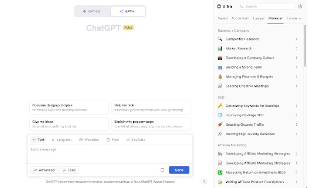Ultra for ChatGPT