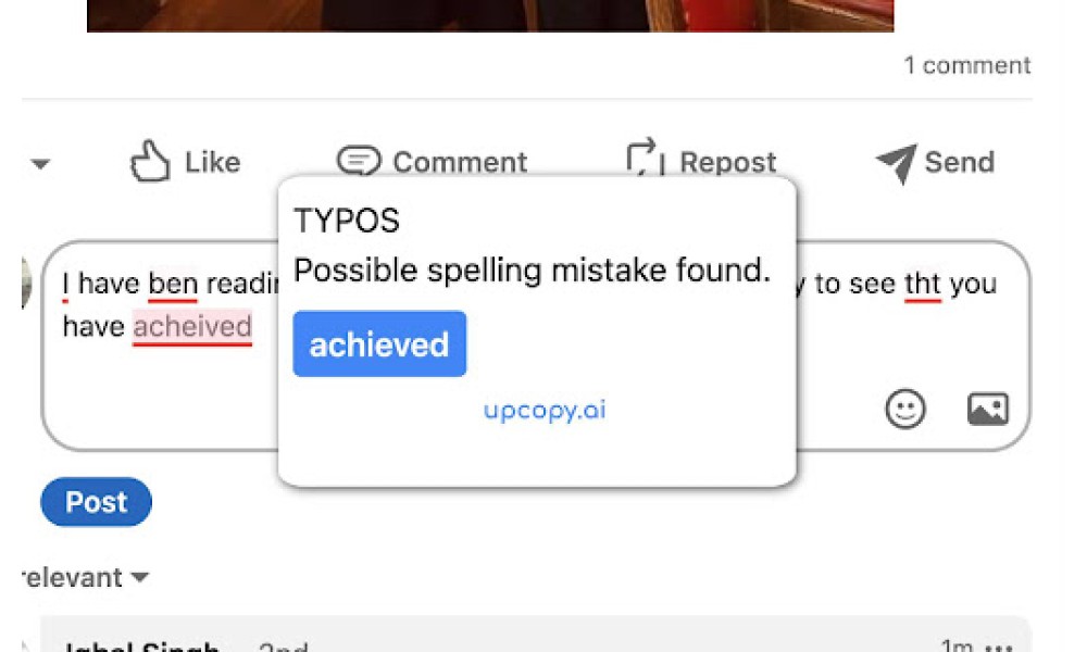 Upcopy.ai Chrome Extension