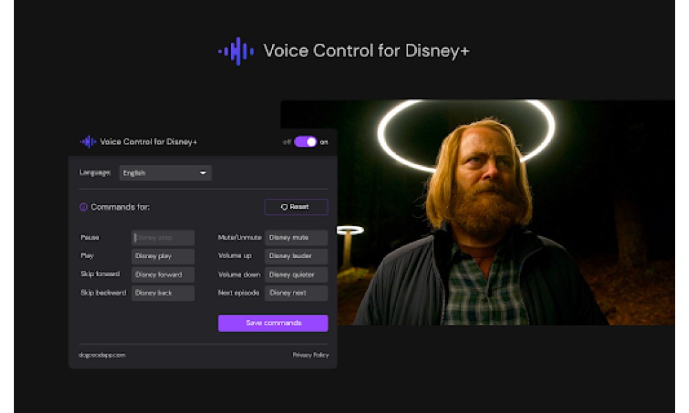 Voice Control for Disney+
