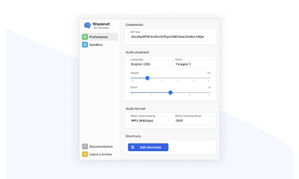 Text-to-Speech Extension