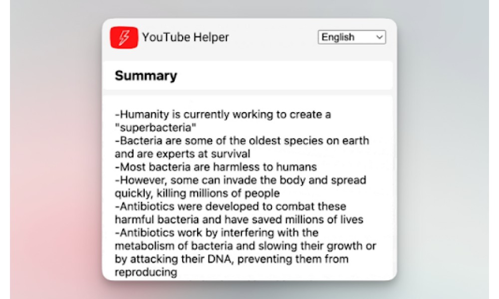 YouTube Helper
