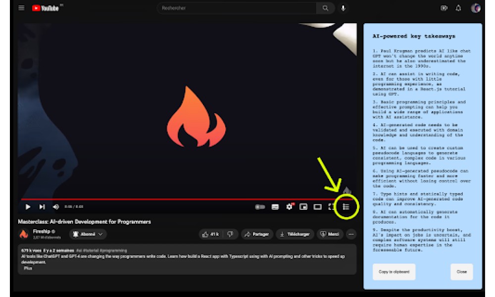 YouTube Summary Extension