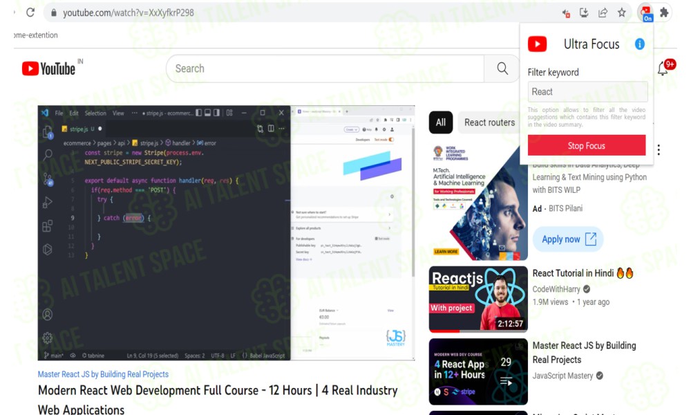YouTube Ultra Focus Mode - Image 2