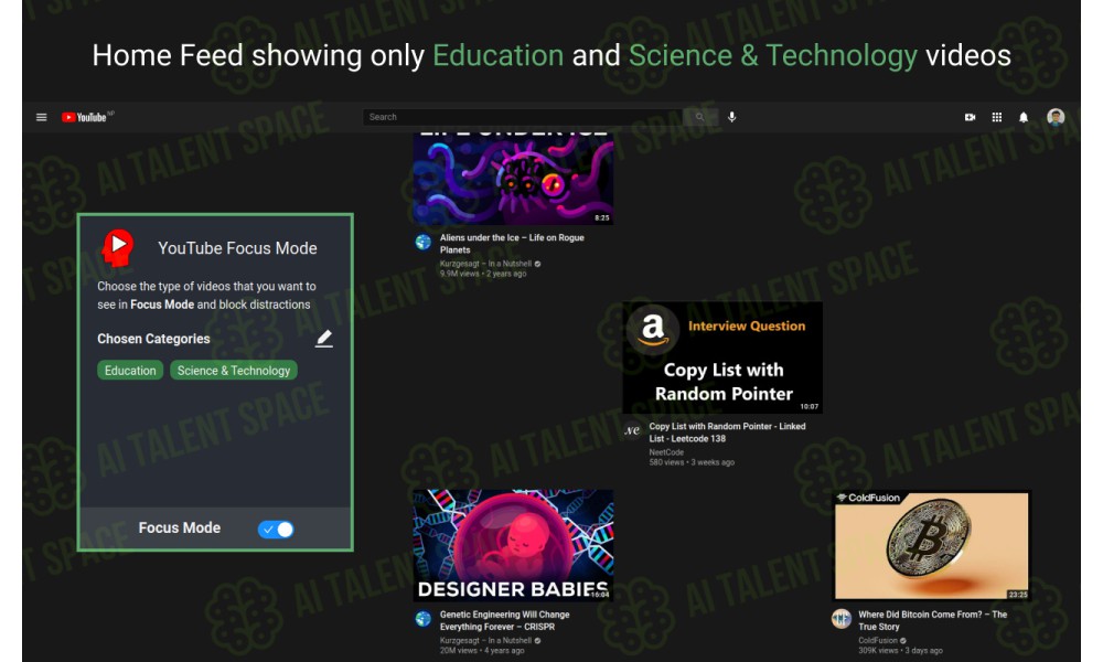 YouTube Ultra Focus Mode - Image 3