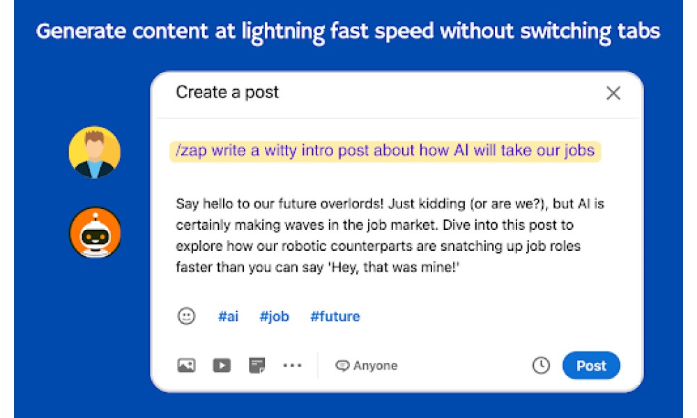 Zapdroid Chrome Extension