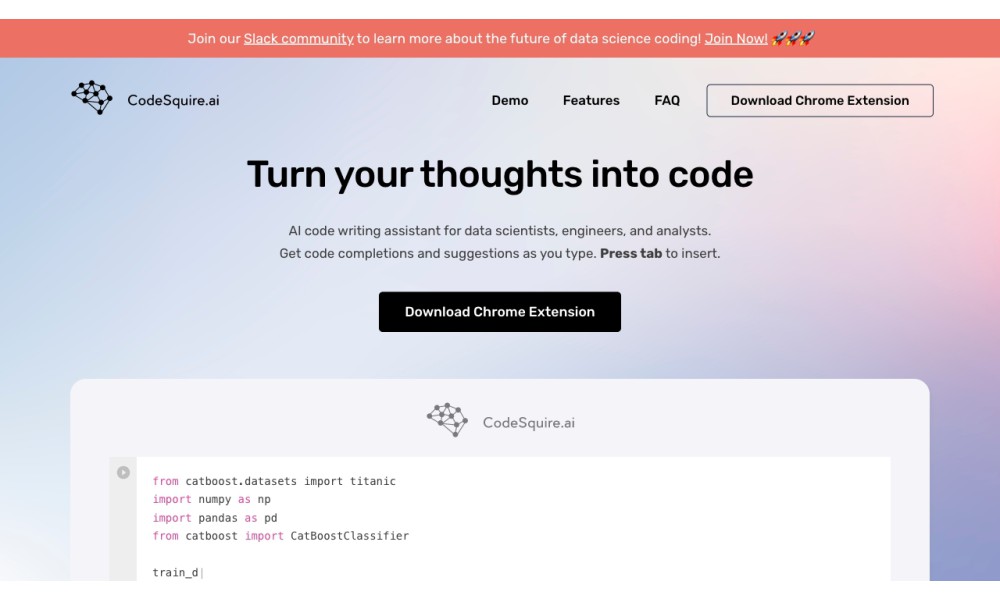 CodeSquire - AI code writing assistant