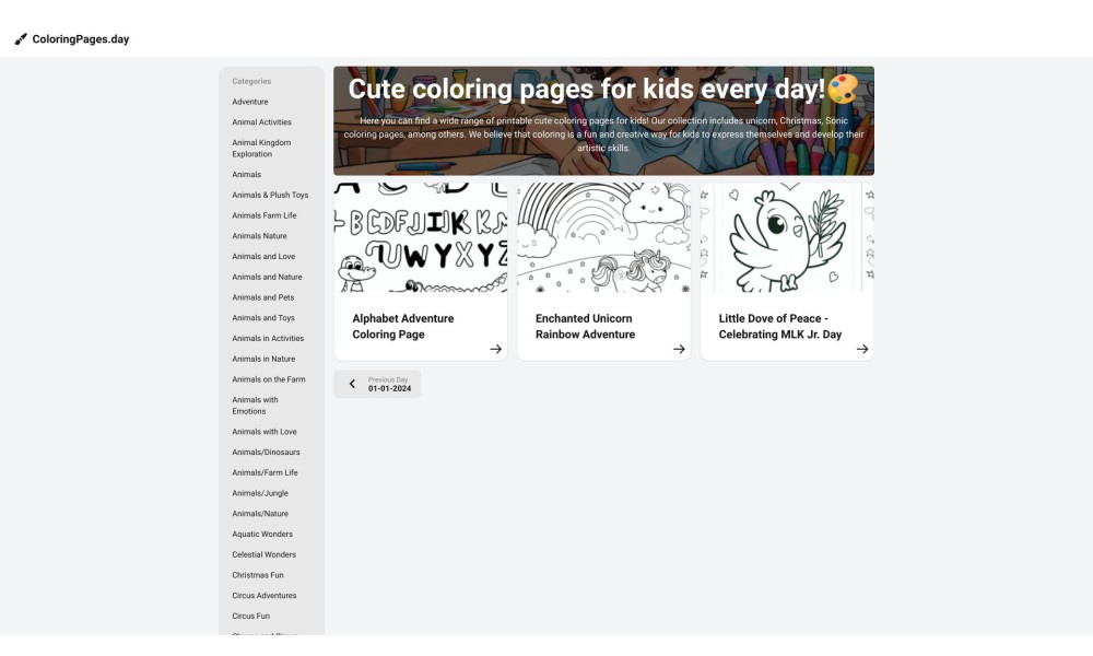 Coloring Pages Every Day