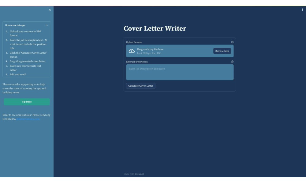 Cover Letter Writer