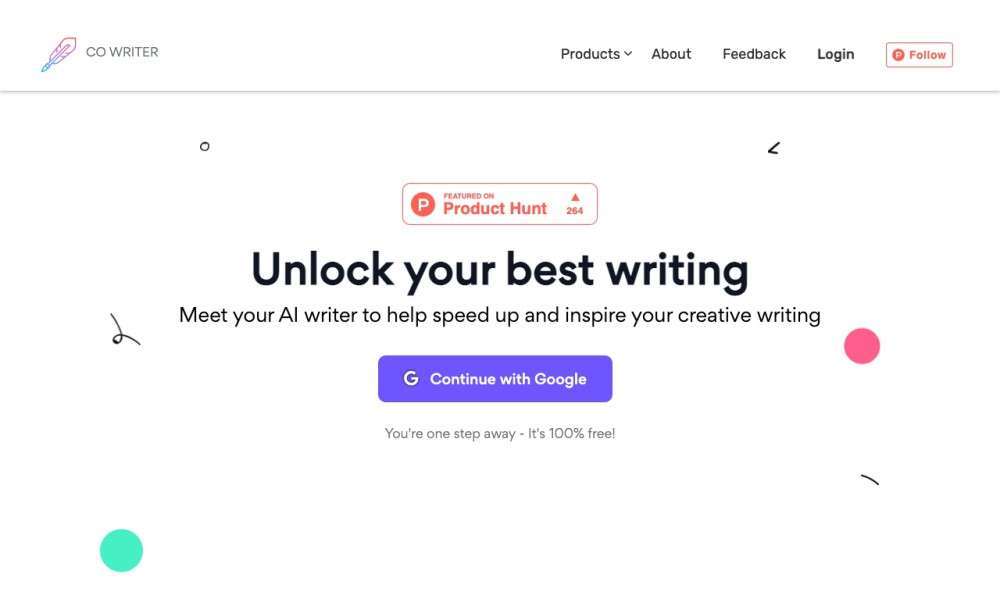 Co Writer - your AI platform for creative writing