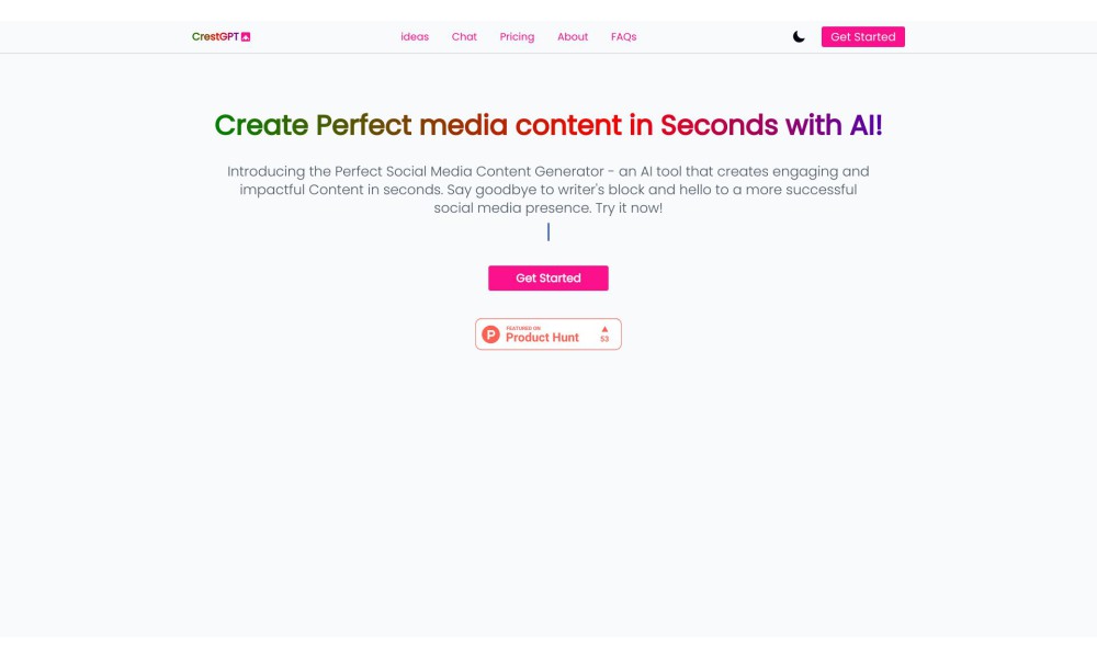 CrestGPT - AI-Powered Content Creation Tool