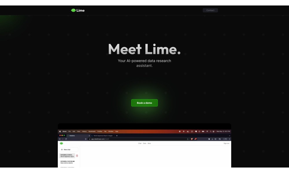 Lime - Your AI-powered data research assistant