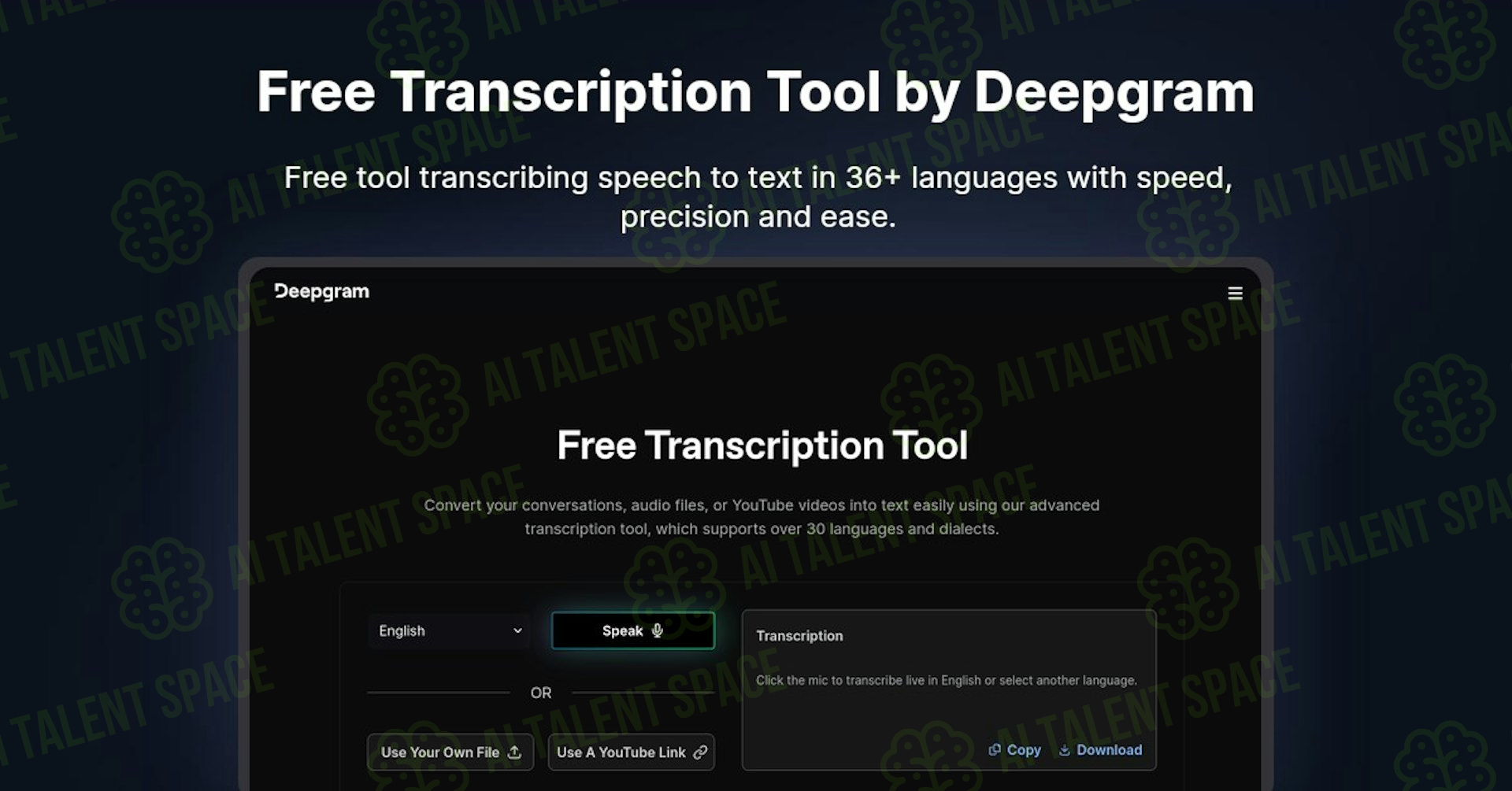 Free Transcription Tool Deepgram - Image 1