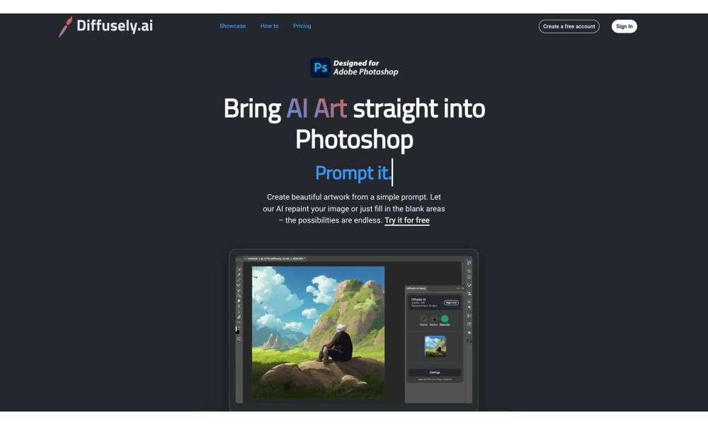 diffusely | AI Art Photoshop Plugin