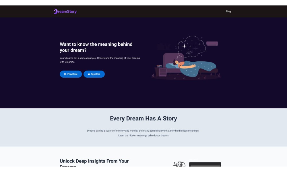 DreamStory - Dream Meaning and Analysis App powered by AI