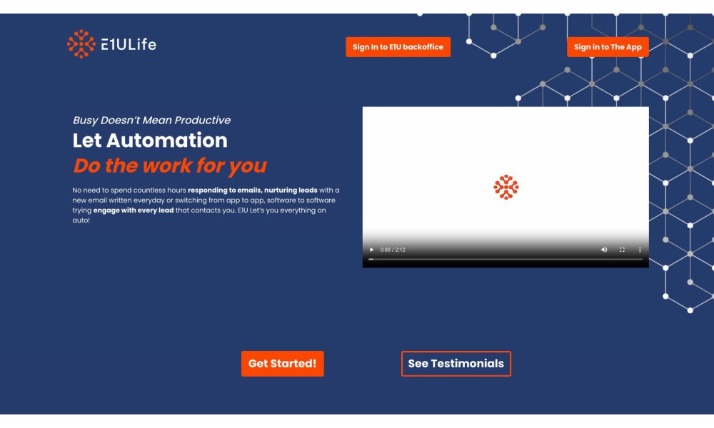 E1U Life All-in-one marketing platform