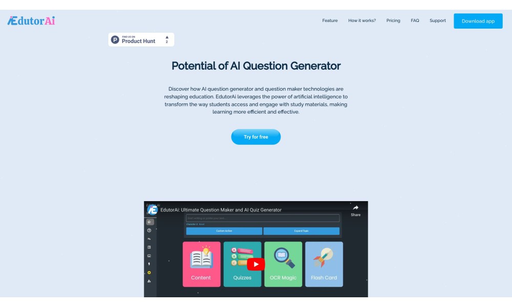 EdutorAI - AI Question Generator