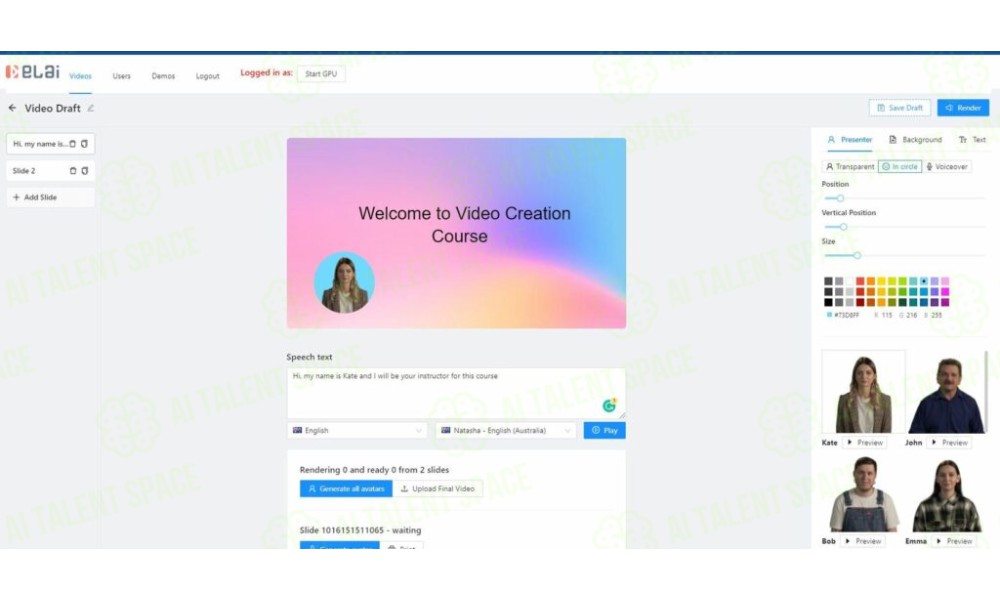 Elai.io - Automated AI Video Generation Platform - Image 1