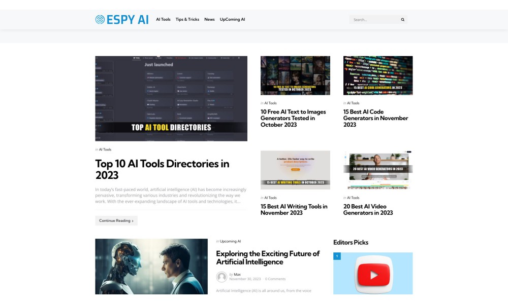 EspyAI - AI News, AI Tools And AI Tips