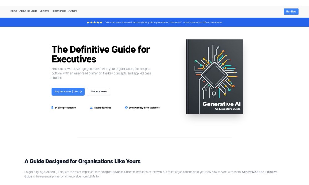 Generative AI: An Executive Guide
