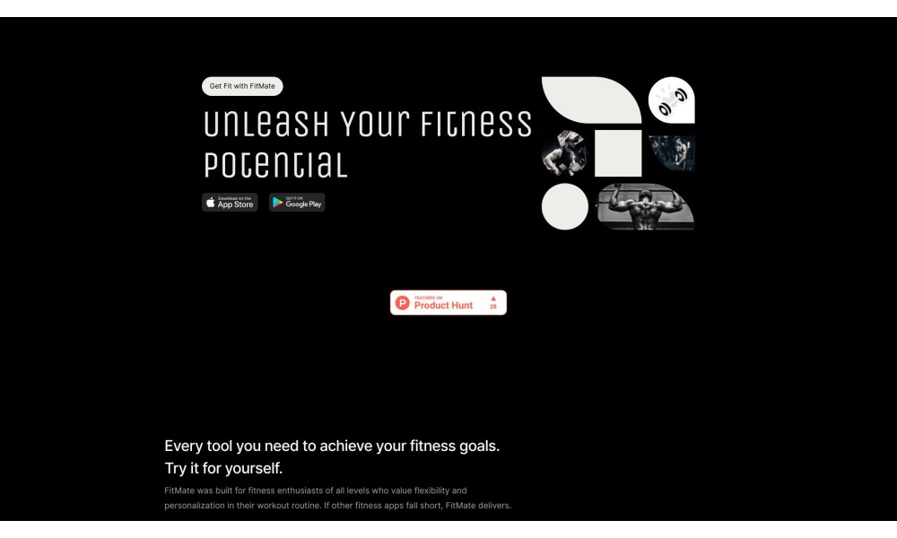 FitMate - Begin your fitness journey today.