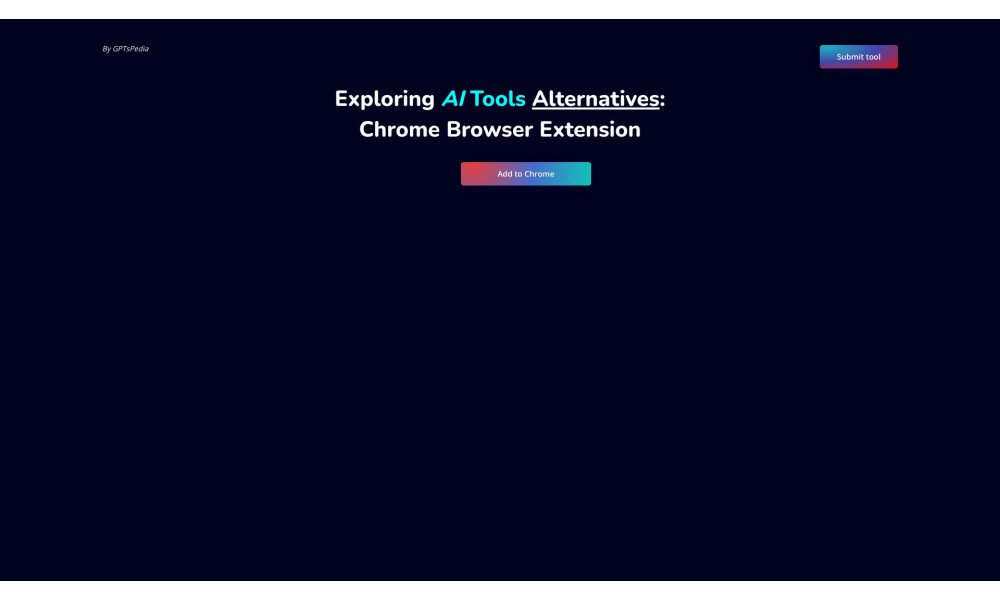 AI Tools Alternatives Extension
