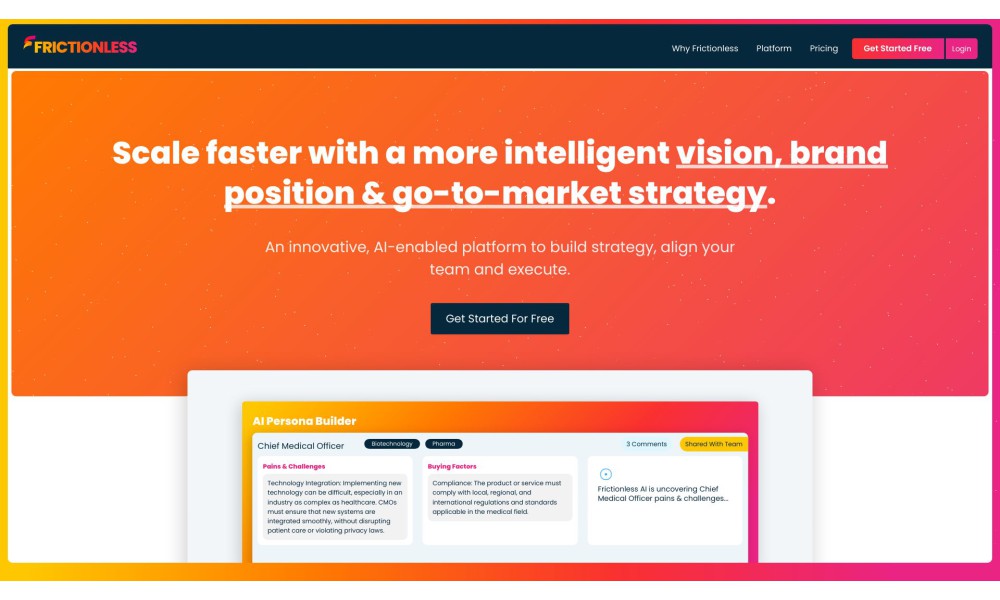 Frictionless - AI-Enabled Strategic Consulting Platform