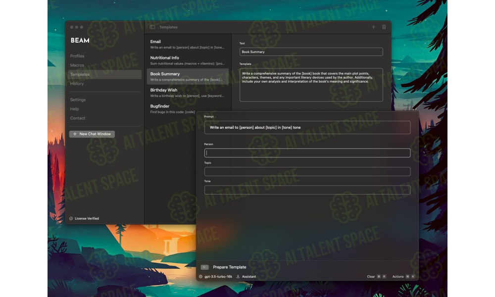 Beam - Efficient ChatGPT UI for macOS - Image 1
