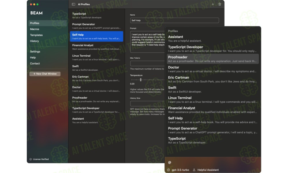 Beam - Efficient ChatGPT UI for macOS - Image 4