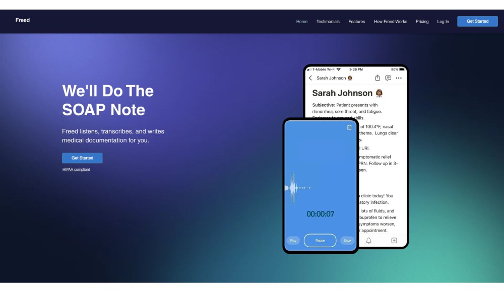 Freed | The AI Medical Scribe for Clinicians