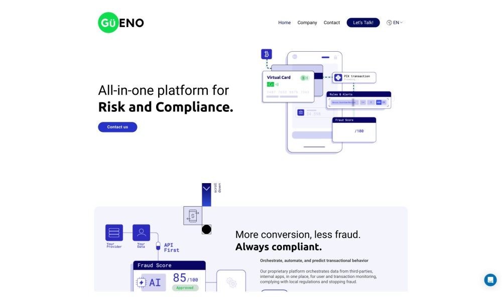 Güeno | Plataforma para Prevención de Fraude y Compliance