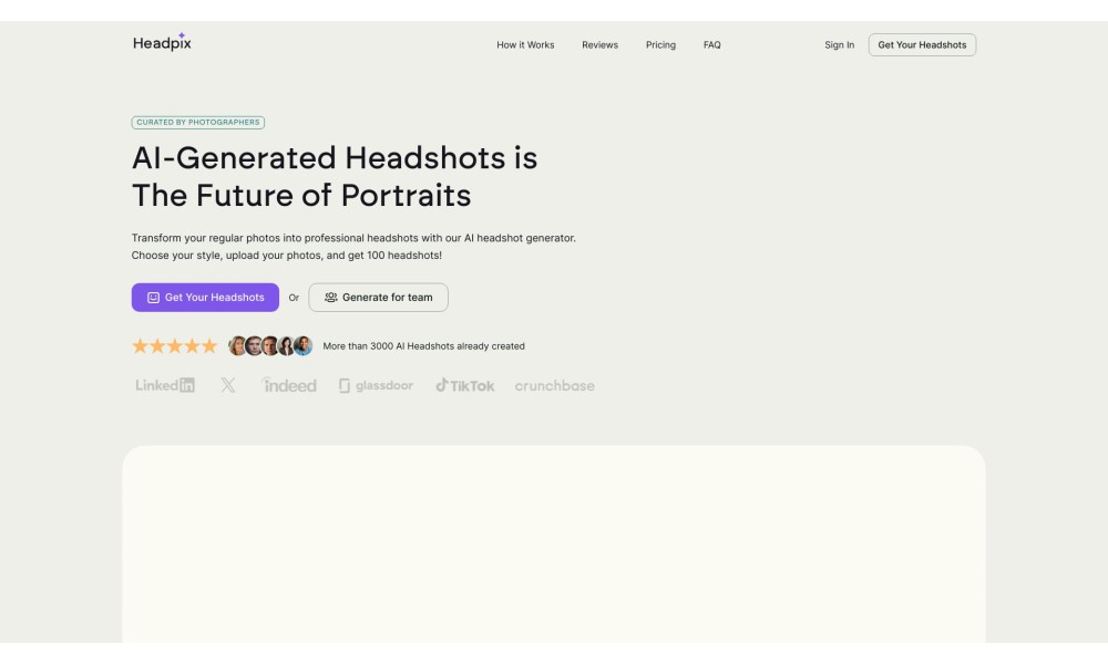 Headpix - Professional AI Headshot Generator