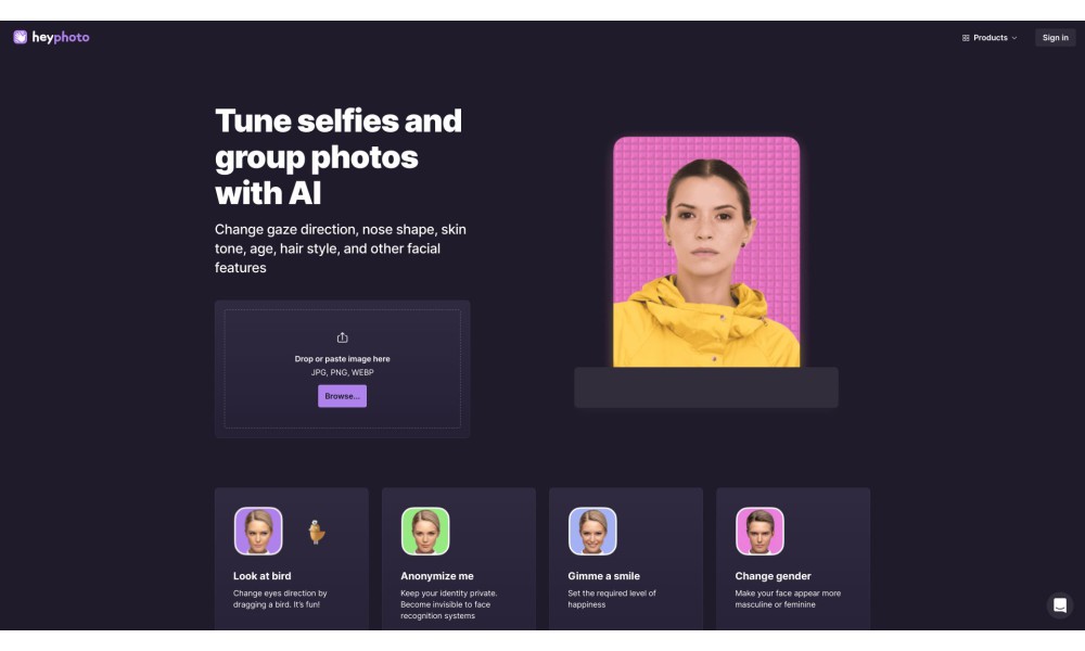 HeyPhoto AI Photo Editor Online