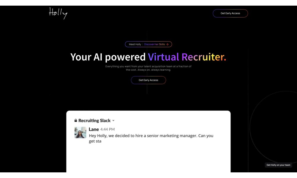 Holly - Your AI powered Virtual Recruiter