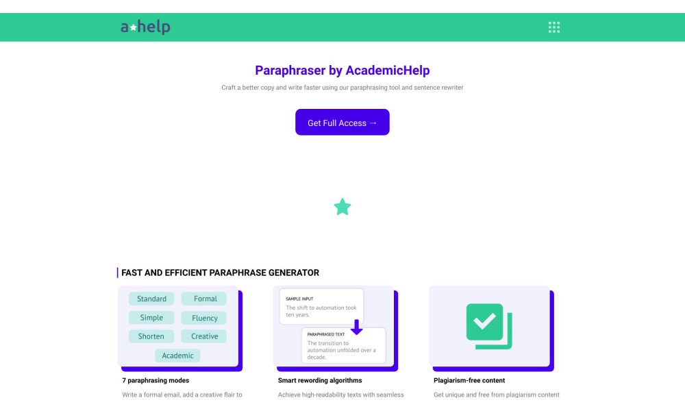Paraphrasing Tool: Free Essay Rewriter by Academichelp
