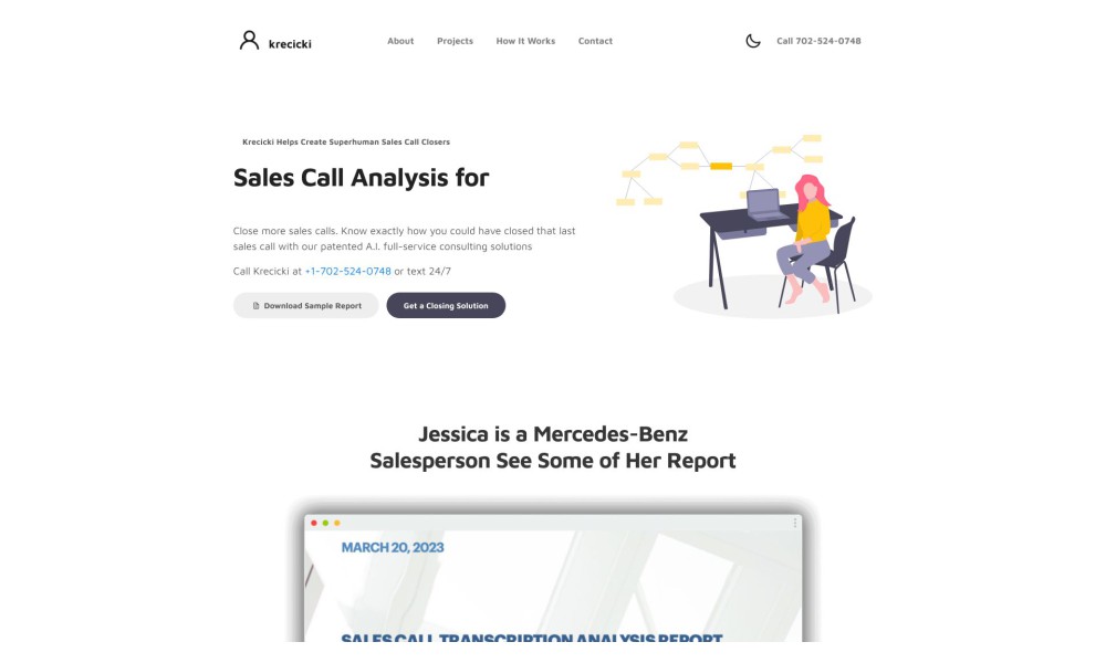 Krecicki - A.I. Sales Call Analysis Consulting