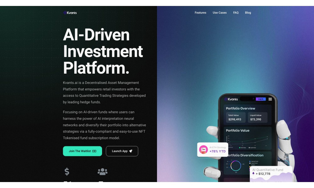 Kvants.AI - Decentralized Asset Management Platform