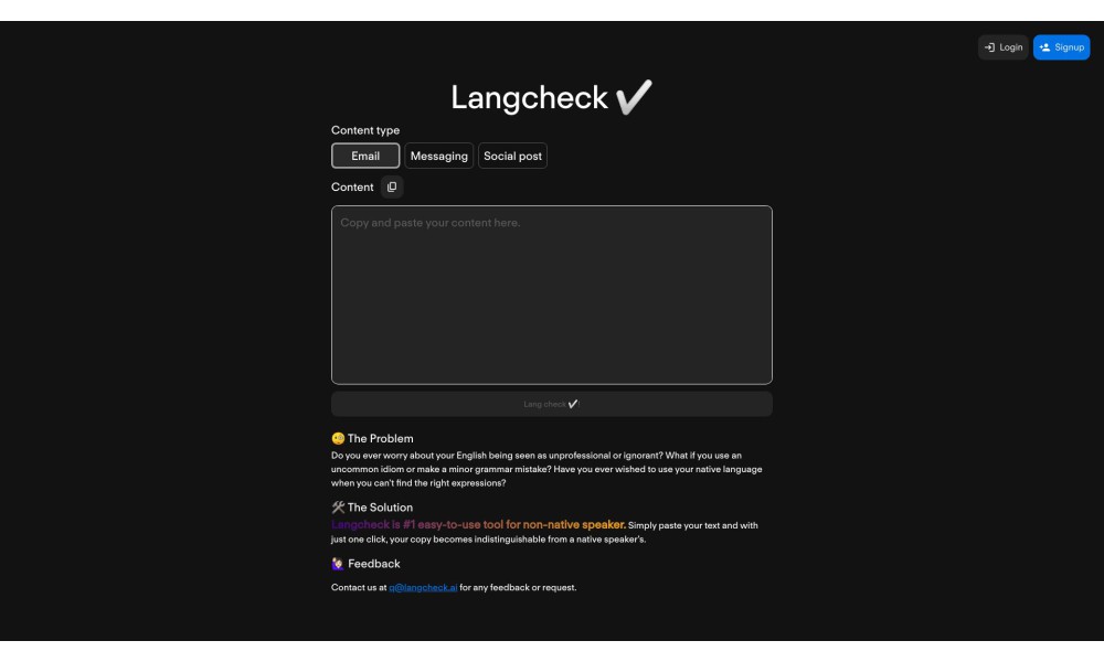 Langcheck
