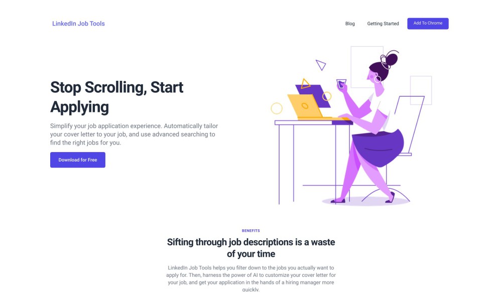 AI Cover Letter Generation Integrated into LinkedIn