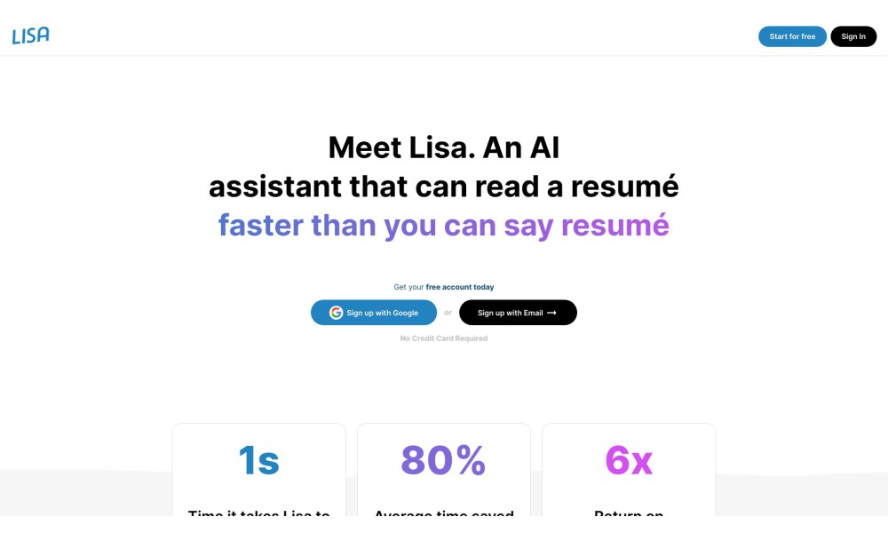 Lisa - AI Resume Reader