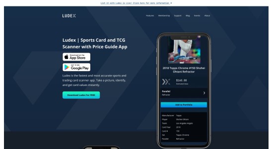 Ludex | Sports Card and TCG Scanner with Price Guide App