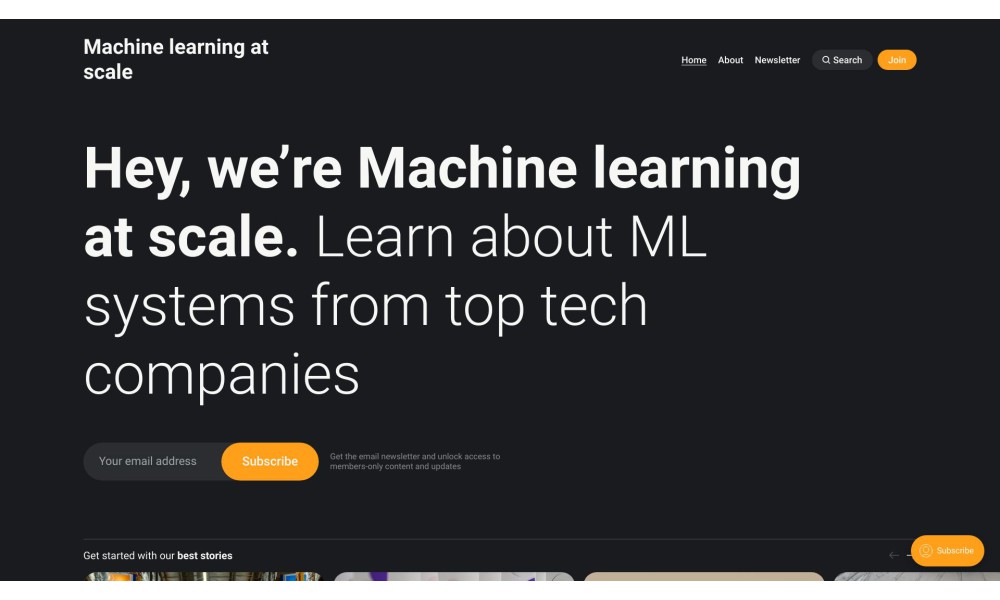 Machine learning at scale