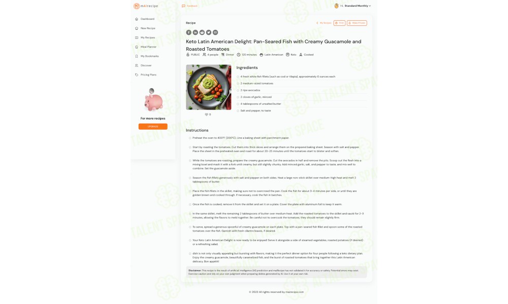 Personalized Meal Plan and Recipe Composer - Image 2