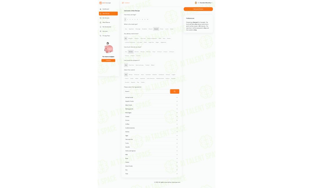 Personalized Meal Plan and Recipe Composer - Image 3
