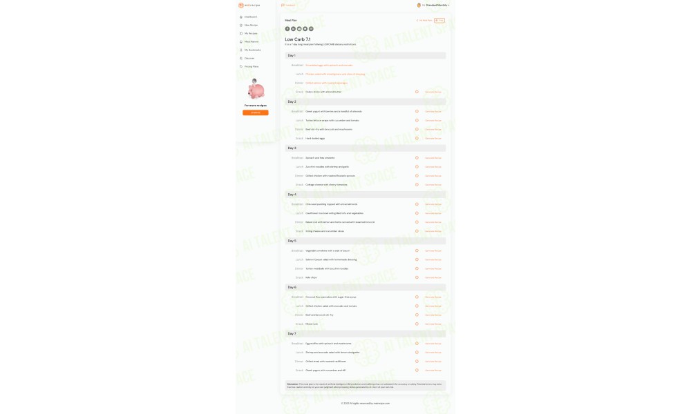Personalized Meal Plan and Recipe Composer - Image 4