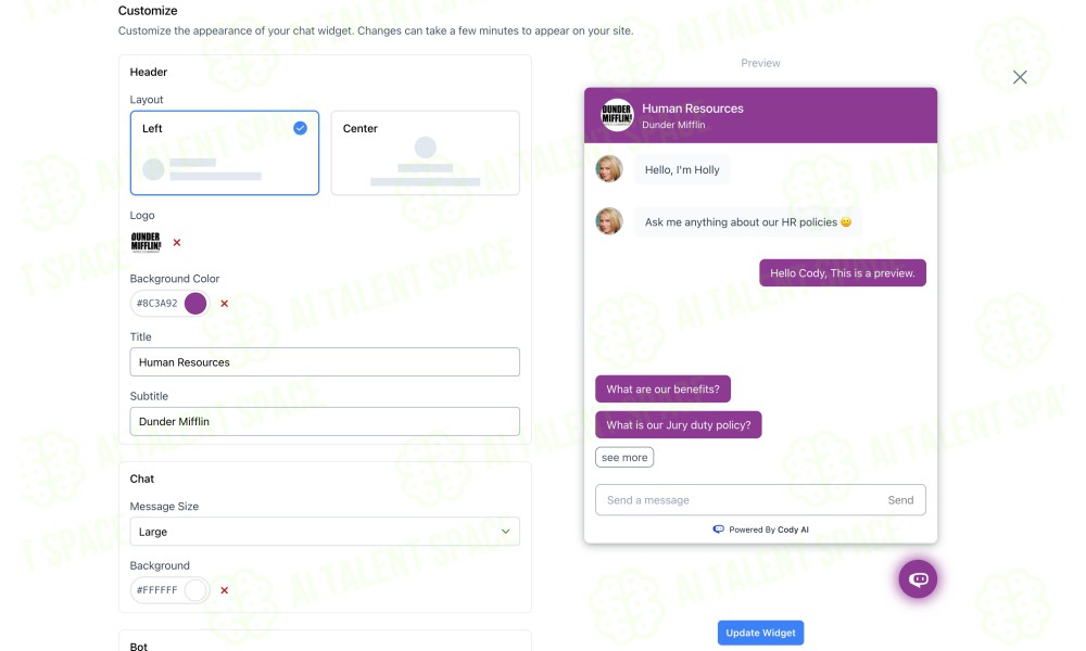 Cody - Business AI Employee Trained on Your Knowledge Base - Image 1