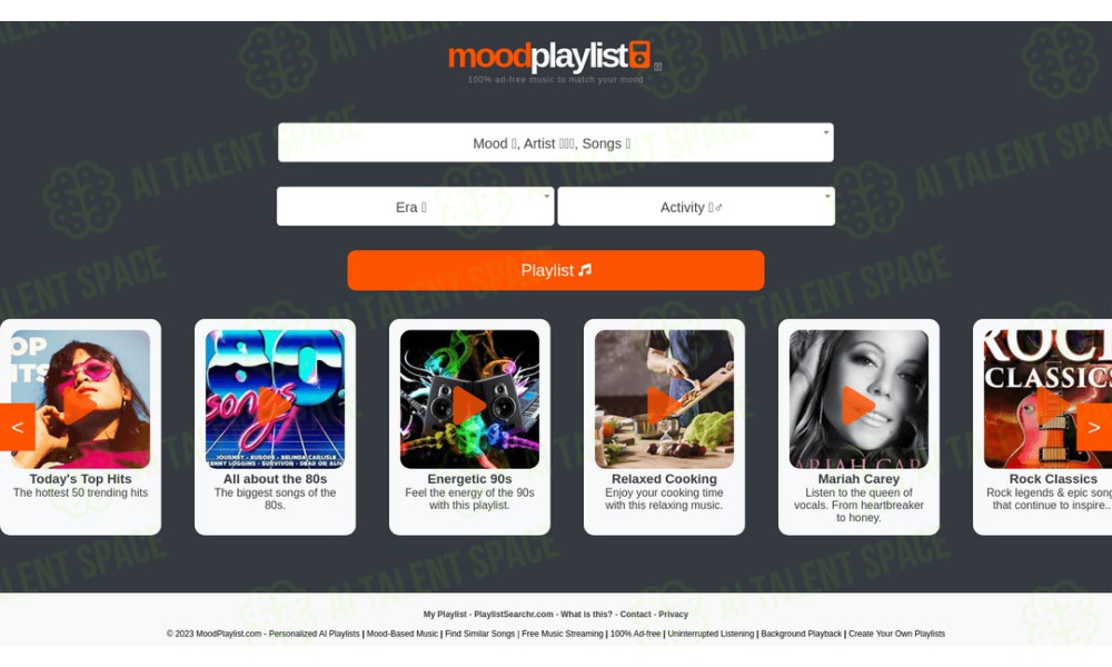 Moodplaylist - AI Powered Playlists - Image 1