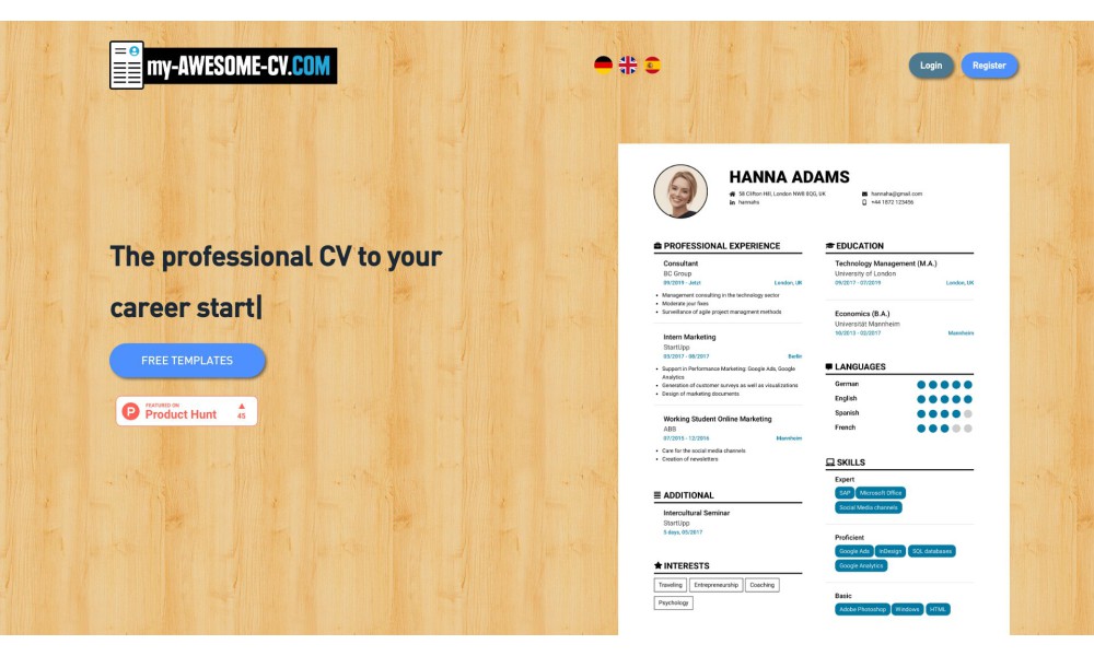 my-AWESOME-CV