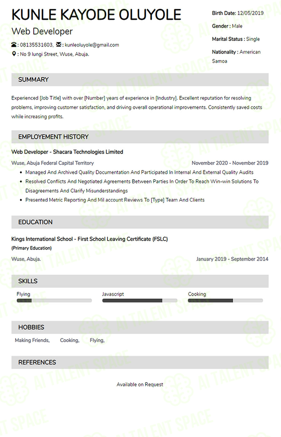My CV Creator - Image 5