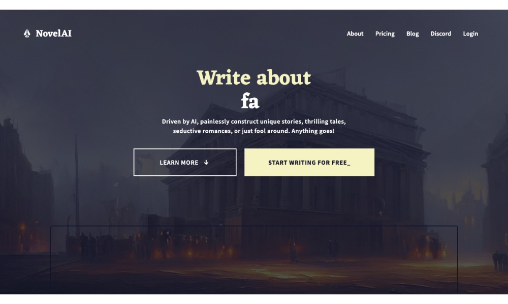 NovelAI - The AI Storyteller