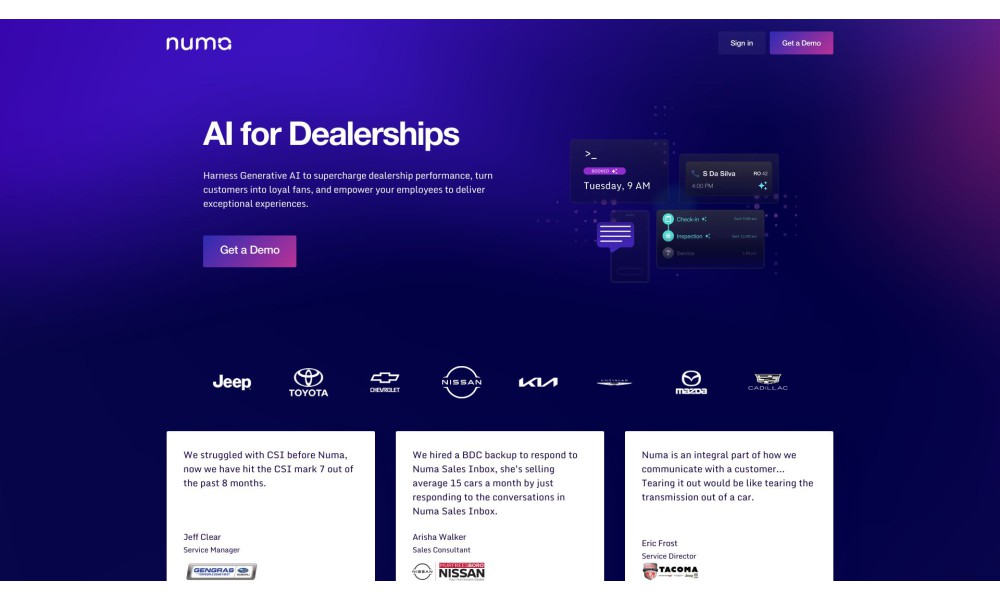 Numa | AI for Dealerships